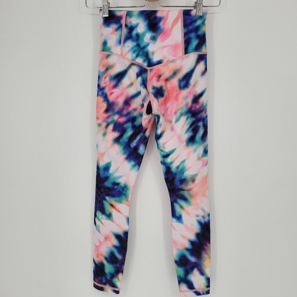 Athleta Elation Tie Dye 7/8 Tight leggings size XXSMALL - Picture 3 of 6